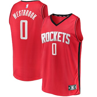 youth fanatics branded russell westbrook red houston rockets-443